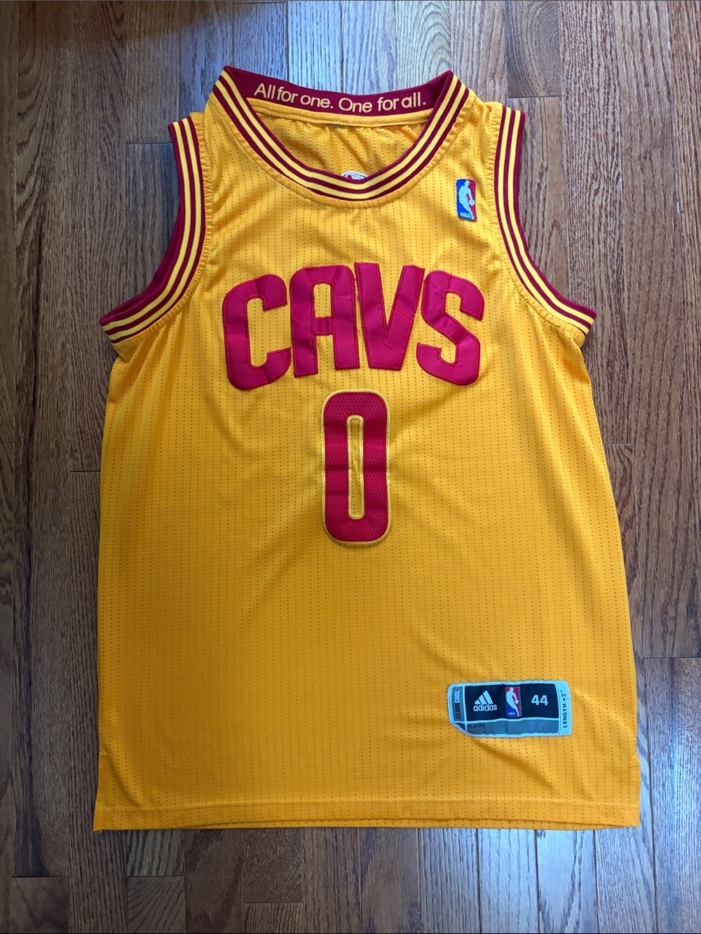 Kevin Love - Cleveland Cavaliers - Yellow and Red Adidas NBA Jersey